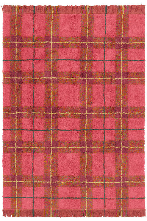 Lorena Canals Washable Tartan Vintage Red Rug