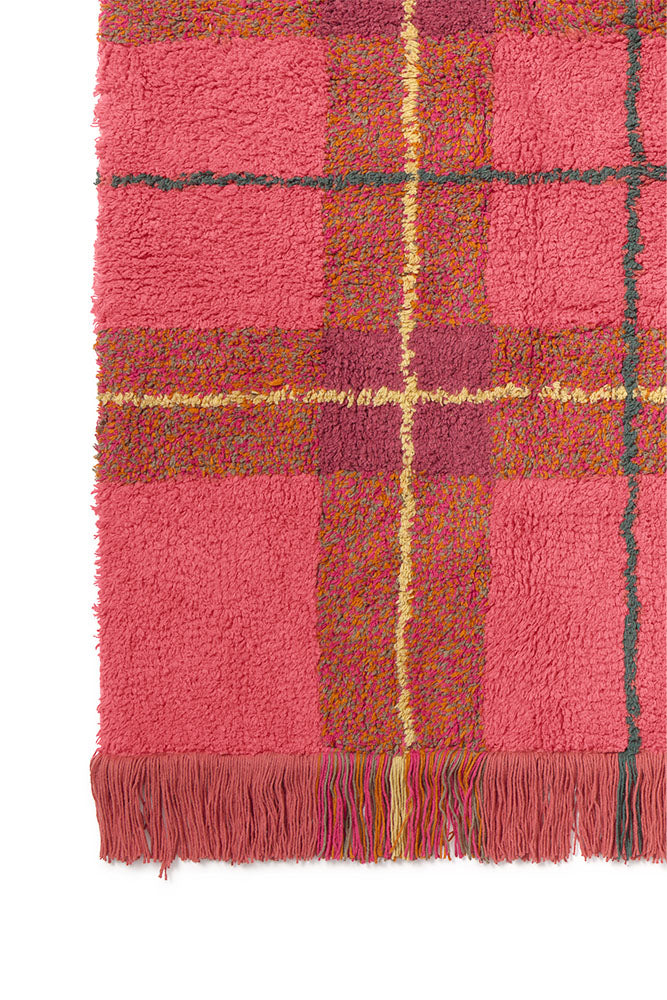 Lorena Canals Washable Tartan Vintage Red Rug