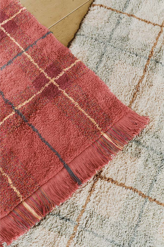 Lorena Canals Washable Tartan Vintage Red Rug alternate image