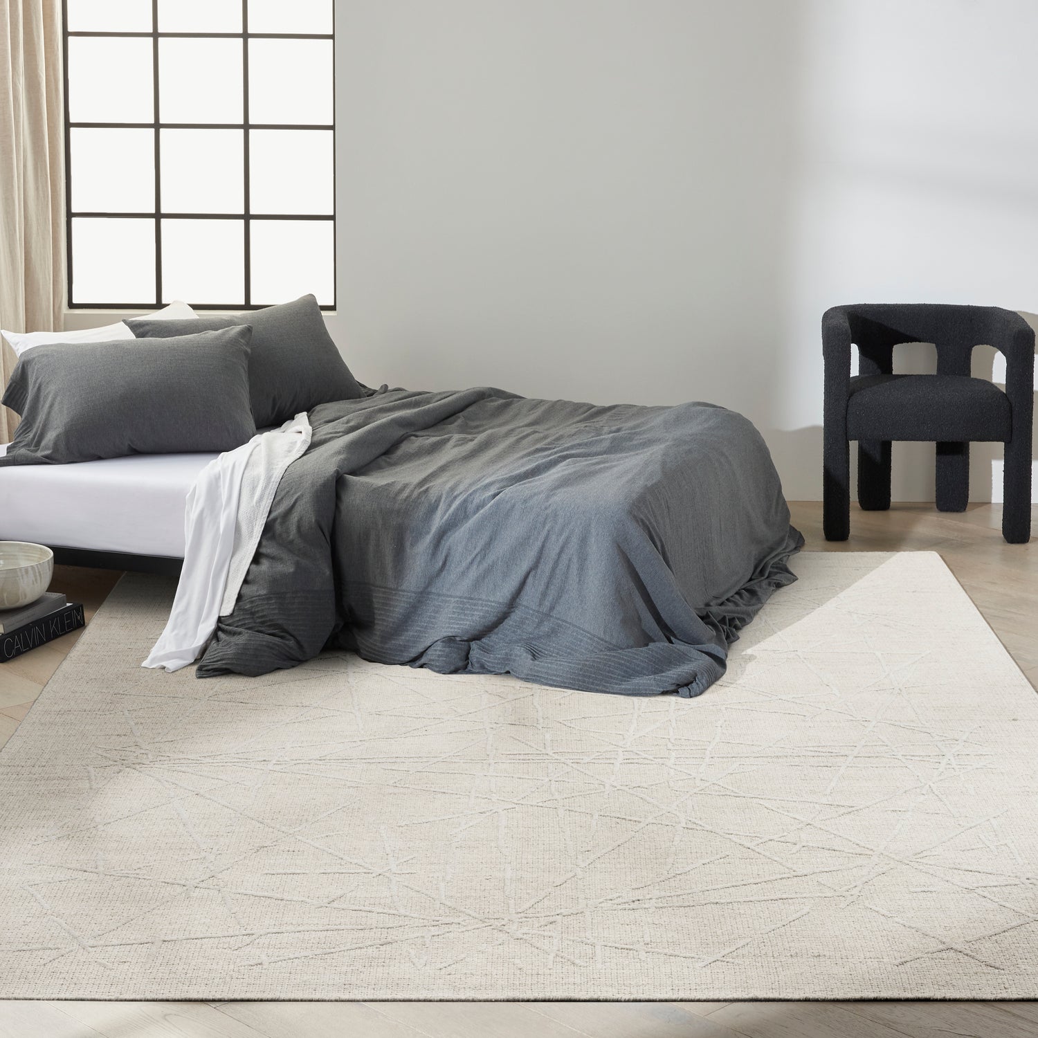 Calvin Klein CK044 Wander WND01 Ivory Grey Rug