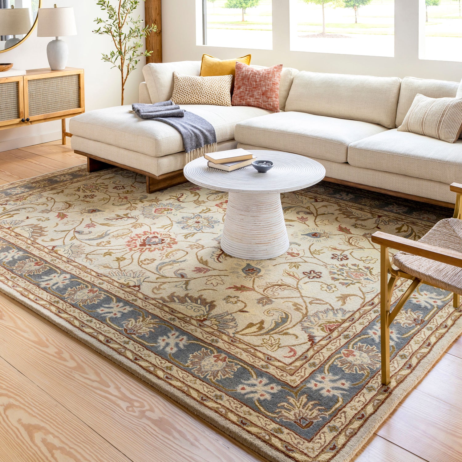 Caesar Hand-Tufted Oriental Wool Tan CAE1125 Rug - Love-Rugs