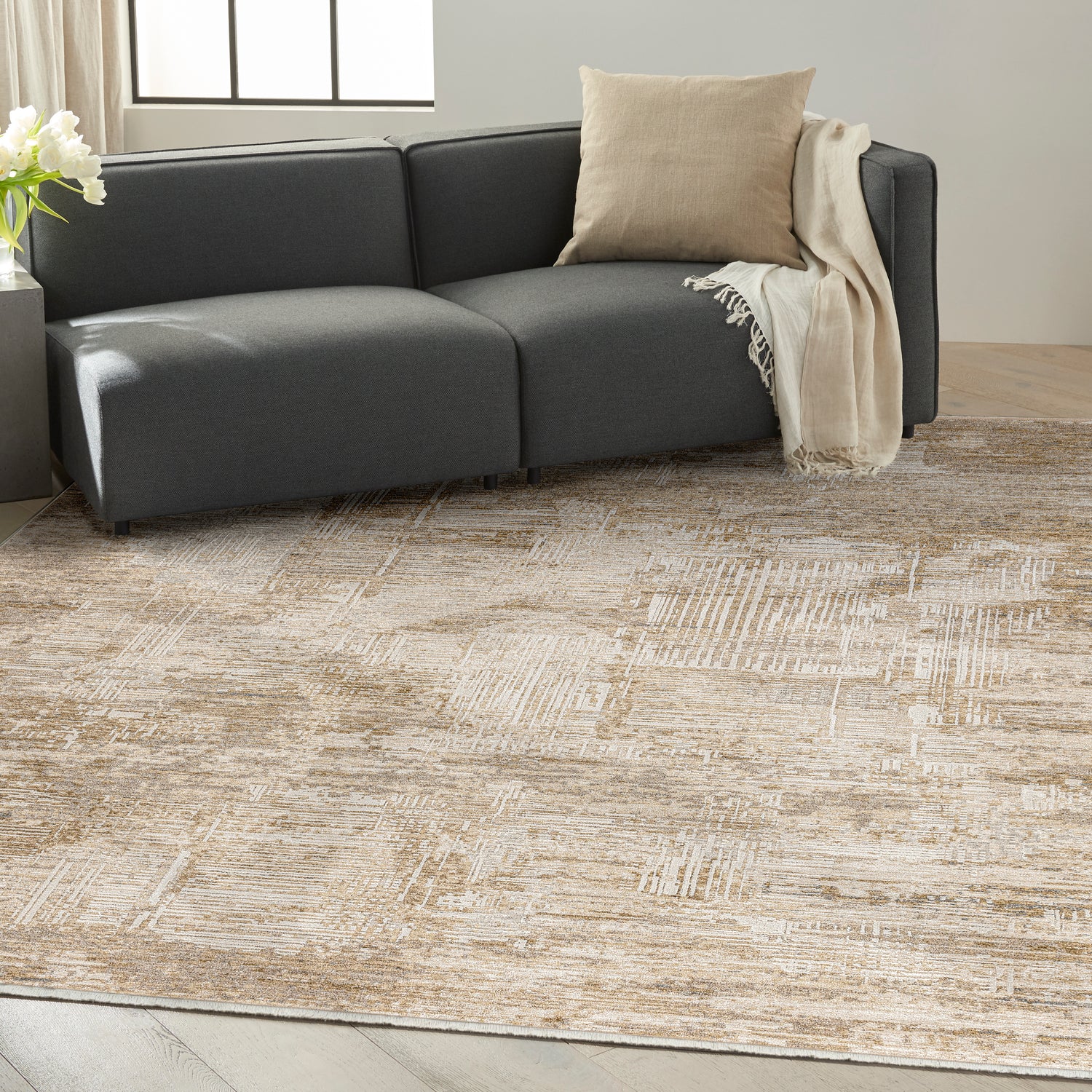 Calvin Klein CK078 Summit SUM02 MOCIV Mocha Ivory Rug - Love-Rugs
