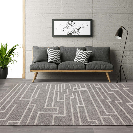 Camber Track Grey Rug - Love-Rugs alternate image