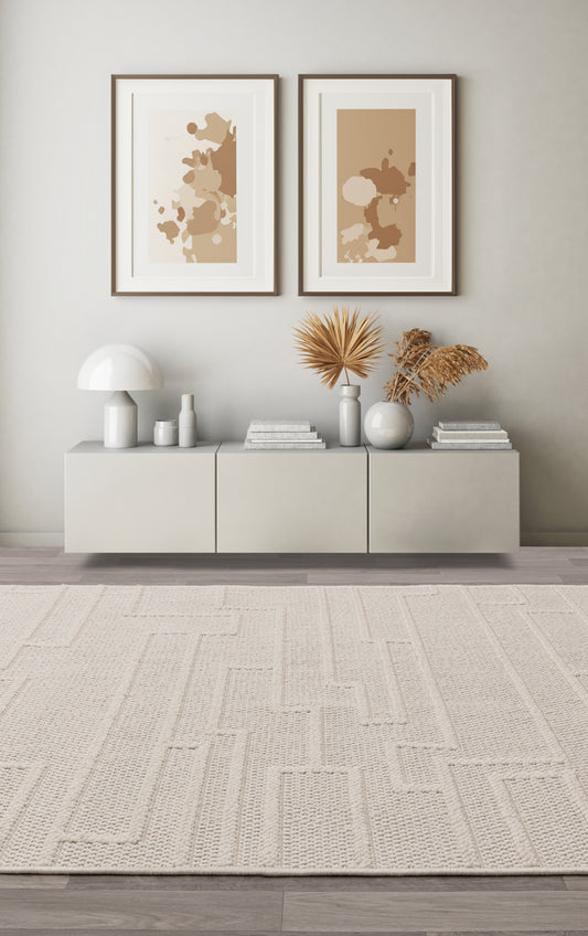 Camber Track Ivory Rug - Love-Rugs alternate image