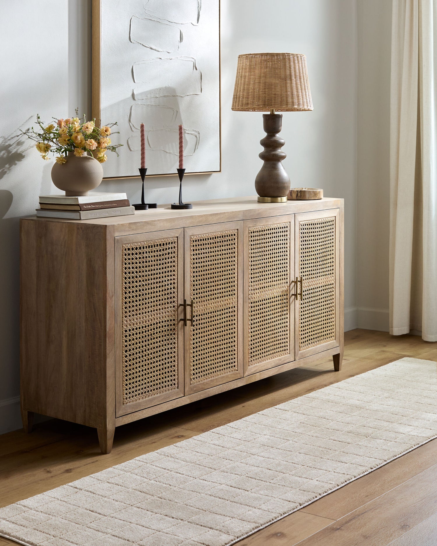 Cascade Our PNW Home x Livabliss Scandi High Pile Light Beige/Light Brown PNWCS2304 Runner Rug - Love-Rugs