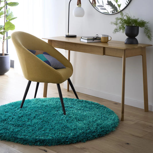 Origins Chicago Teal Round Rug alternate image