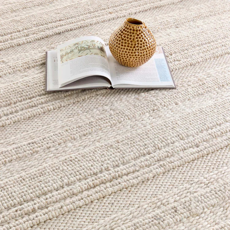 Chunky Knit Cream Runner Rug - Love-Rugs