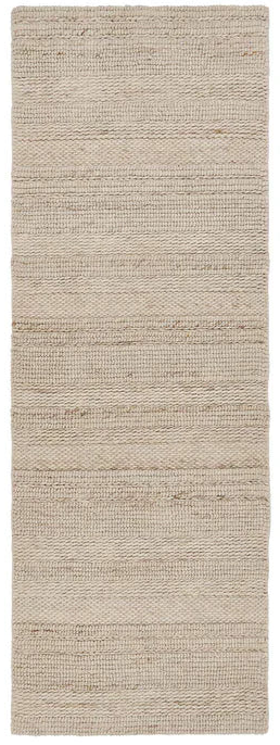 Chunky Knit Cream Runner Rug - Love-Rugs