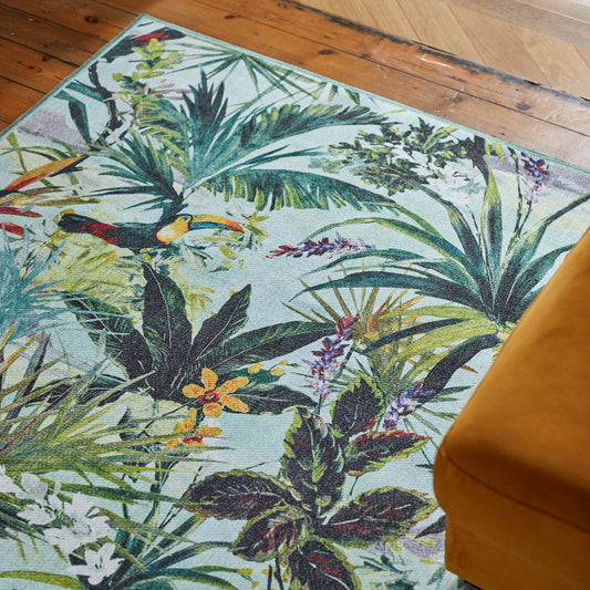 Clarke & Clarke Toucan Sky Washable Runner Rug alternate image