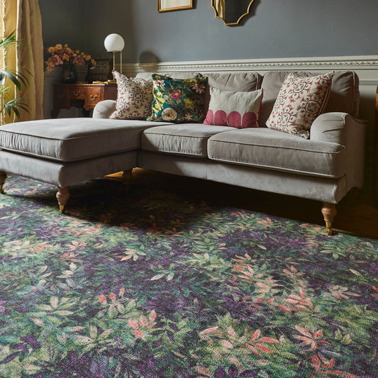 Clarke & Clarke Congo Mulberry Washable Rug - Love-Rugs alternate image