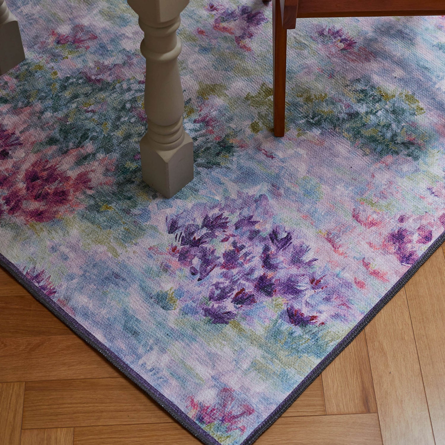 Clarke & Clarke Fiore Heather Washable Rug - Love-Rugs