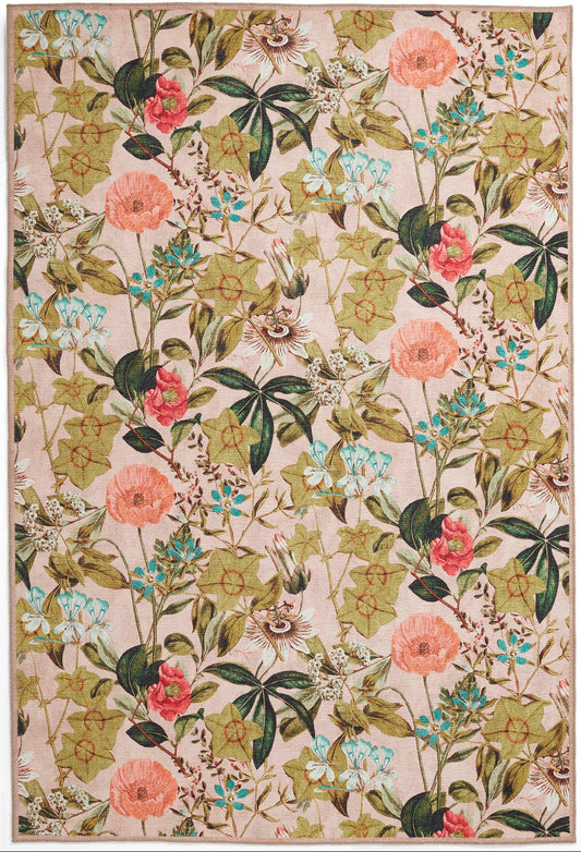 Clarke & Clarke Passiflora Blush Washable Rug - Love-Rugs