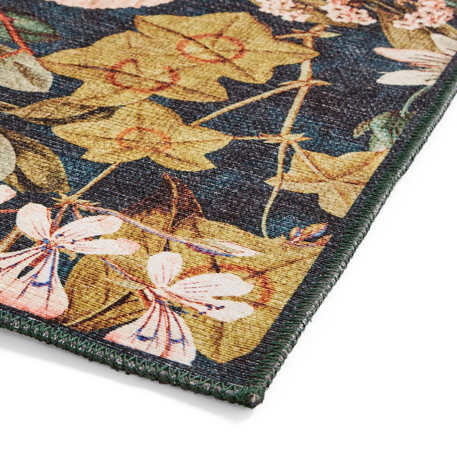 Clarke & Clarke Passiflora Forest Washable Rug - Love-Rugs