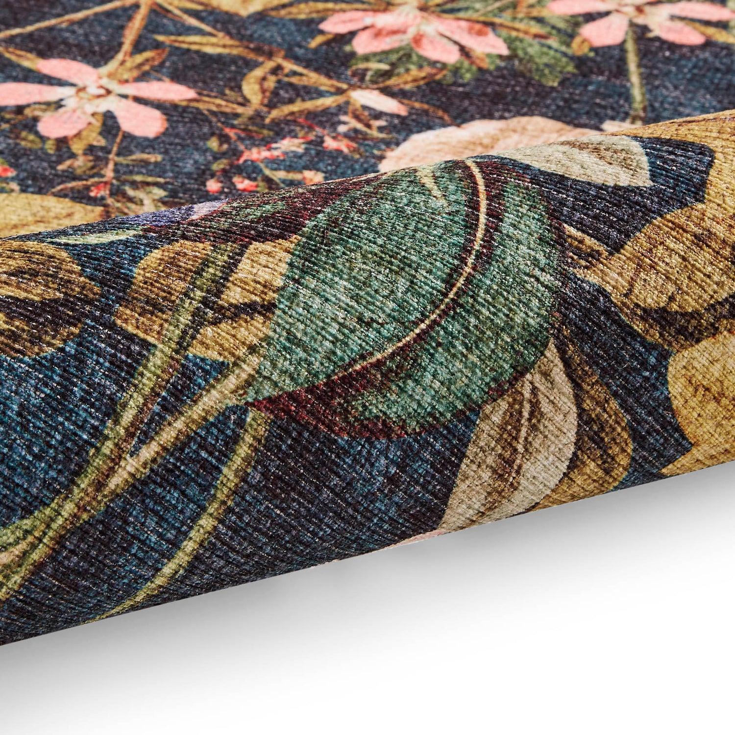 Clarke & Clarke Passiflora Forest Washable Rug - Love-Rugs