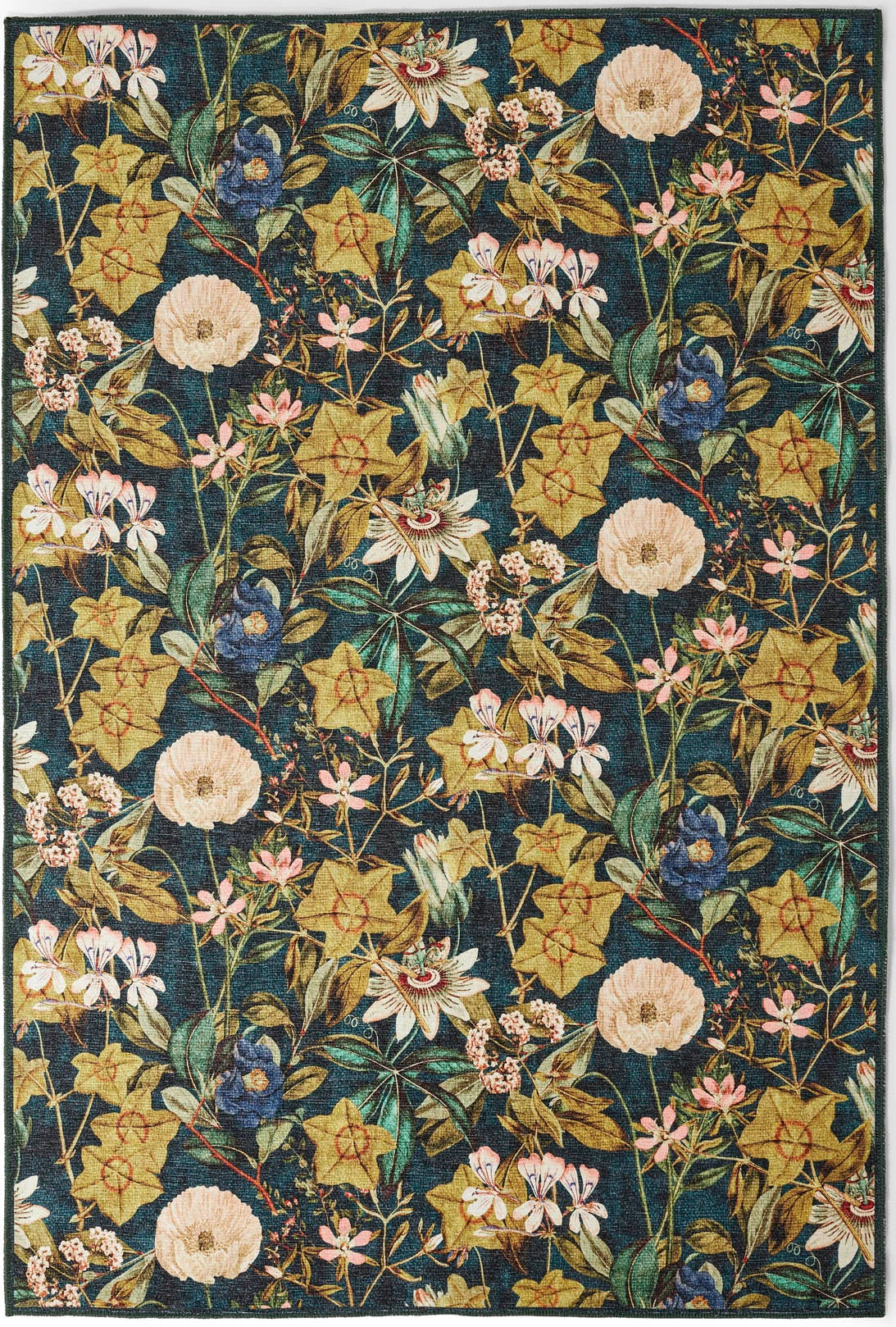 Clarke & Clarke Passiflora Forest Washable Rug - Love-Rugs