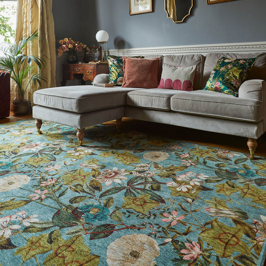 Clarke & Clarke Passiflora Mineral Washable Rug - Love-Rugs alternate image