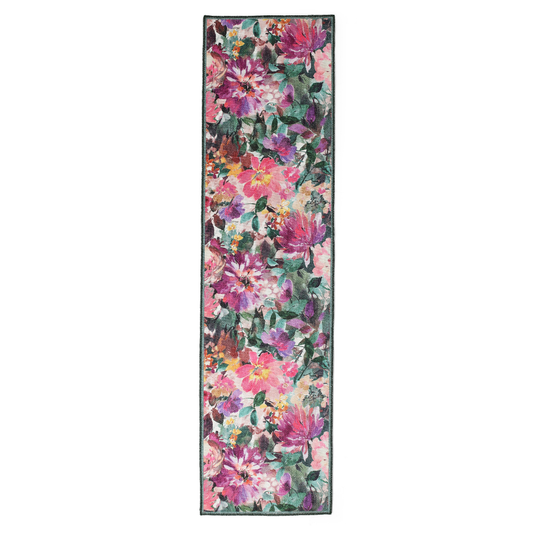 Clarke & Clarke Tahiti Fuchsia Washable Runner Rug - Love-Rugs