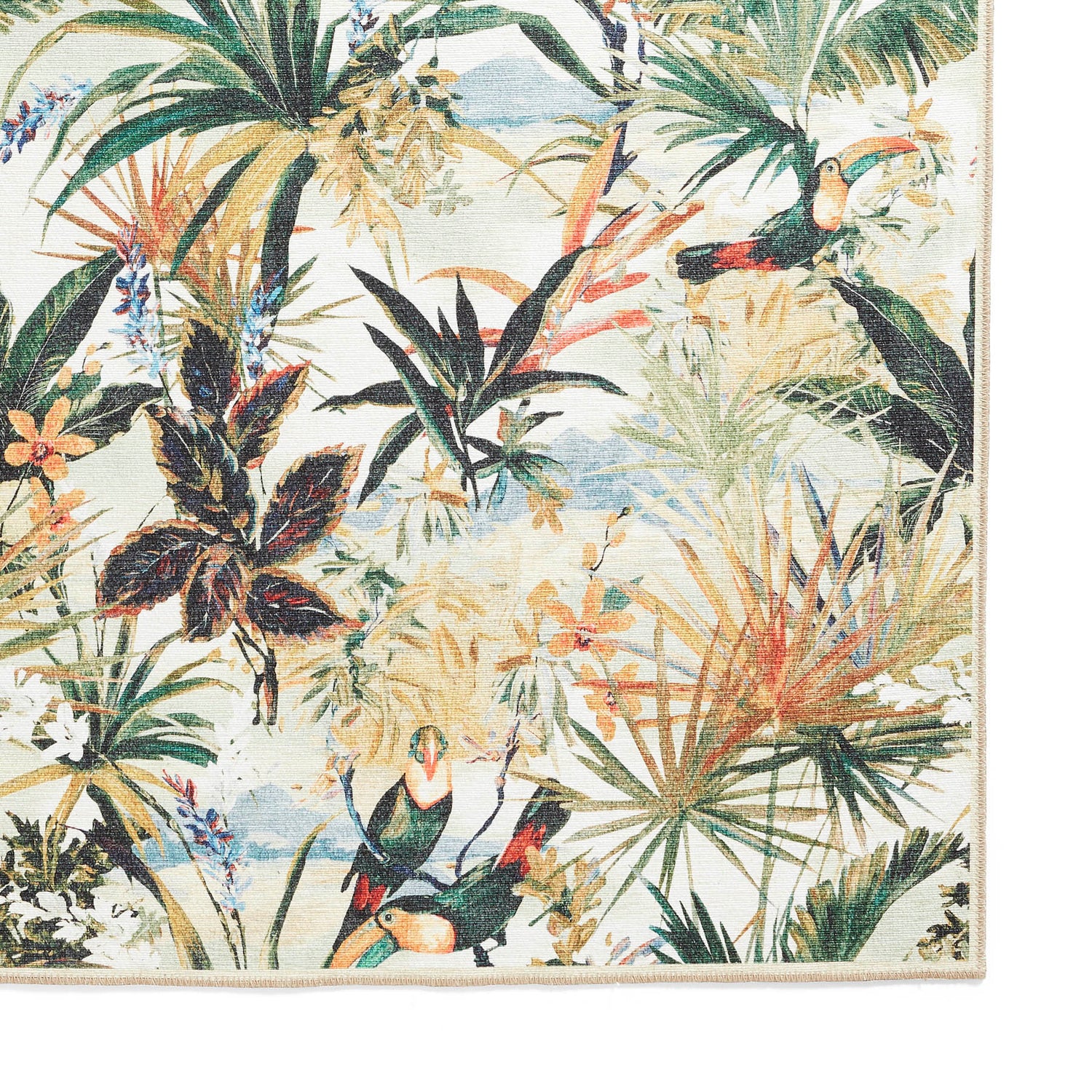 Clarke & Clarke Toucan Antique Washable Runner Rug - Love-Rugs