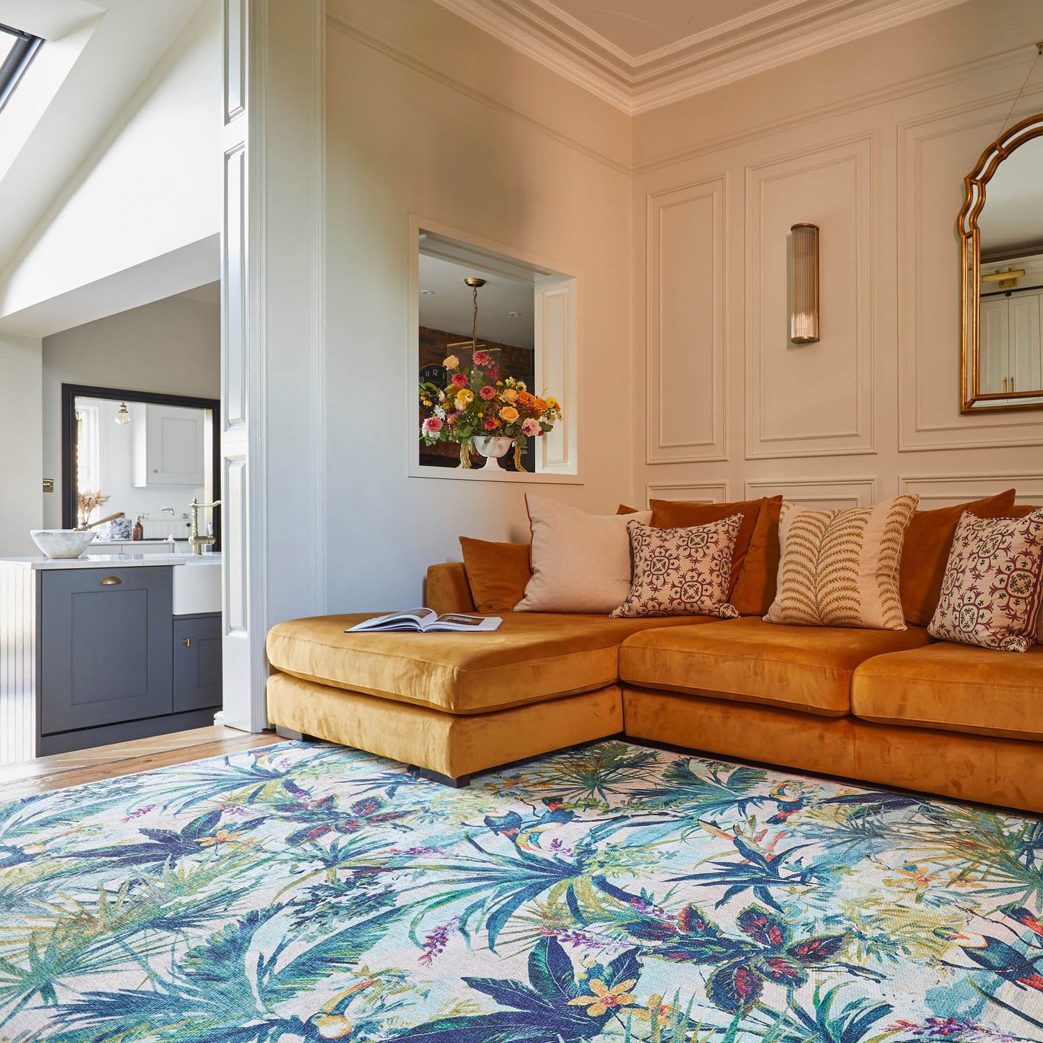Clarke & Clarke Toucan Blush Washable Rug - Love-Rugs