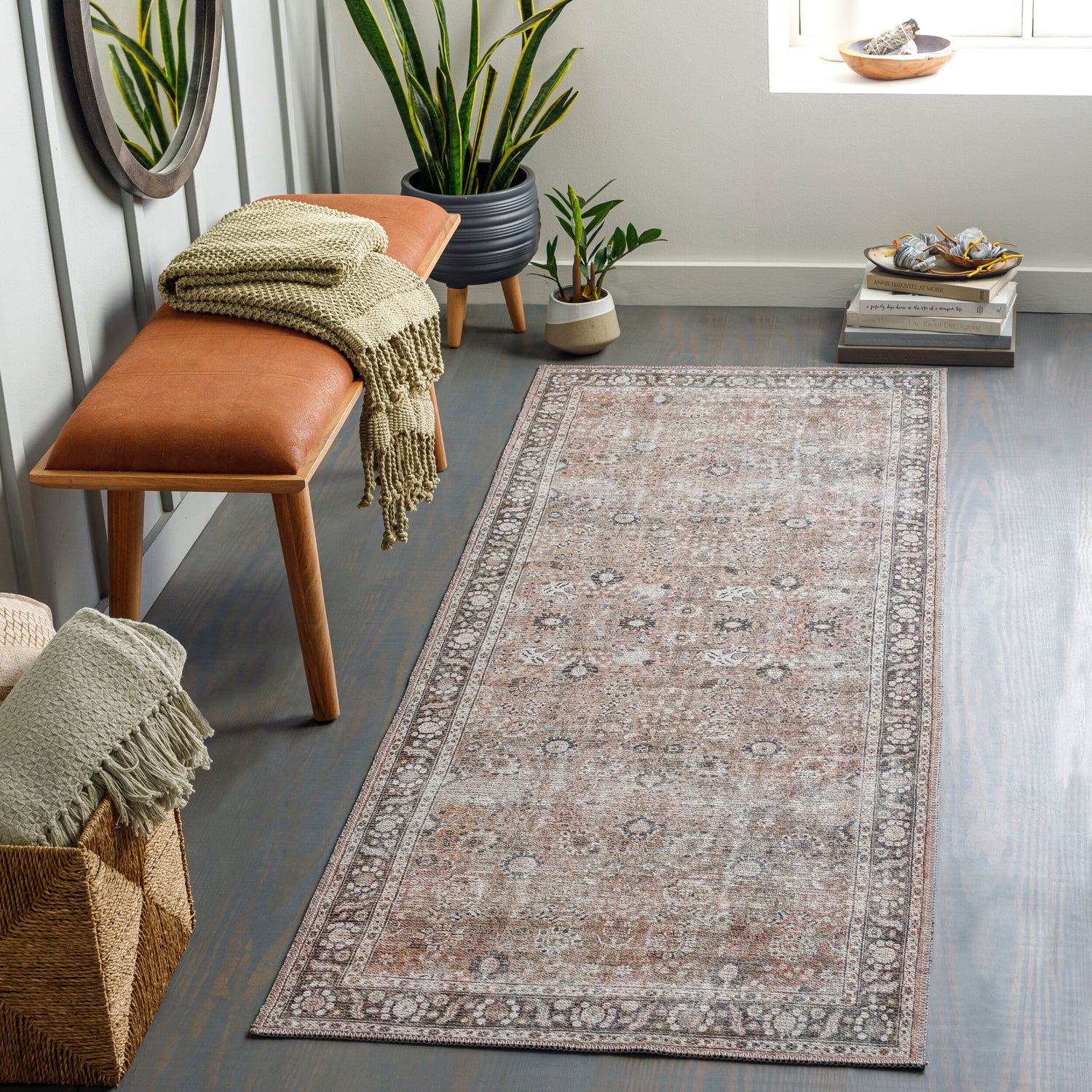 Colin Machine Washable Vintage CLN2300 Runner Rug - Love-Rugs