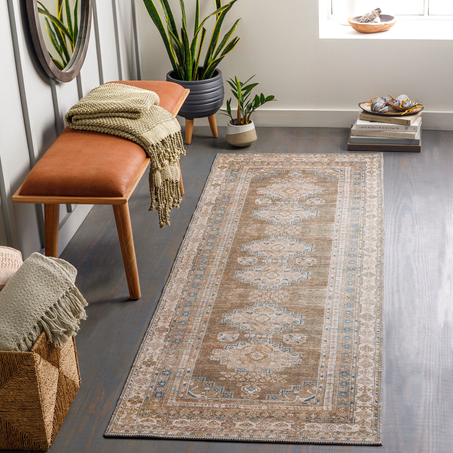 Colin Machine Washable Vintage CLN2303 Runner Rug - Love-Rugs