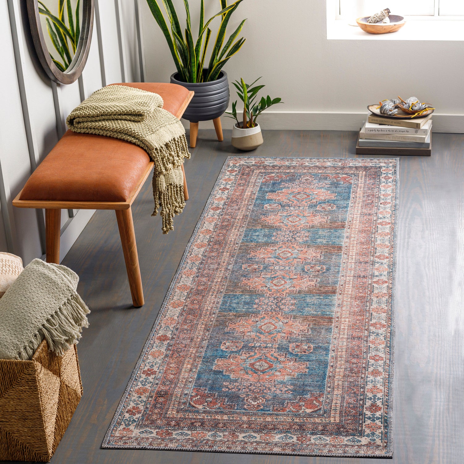 Colin Machine Washable Vintage CLN2305 Runner Rug - Love-Rugs