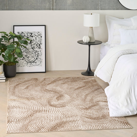 DKNY Central Park West CEP01 BGEBN Beige Brown Rug - Love-Rugs alternate image