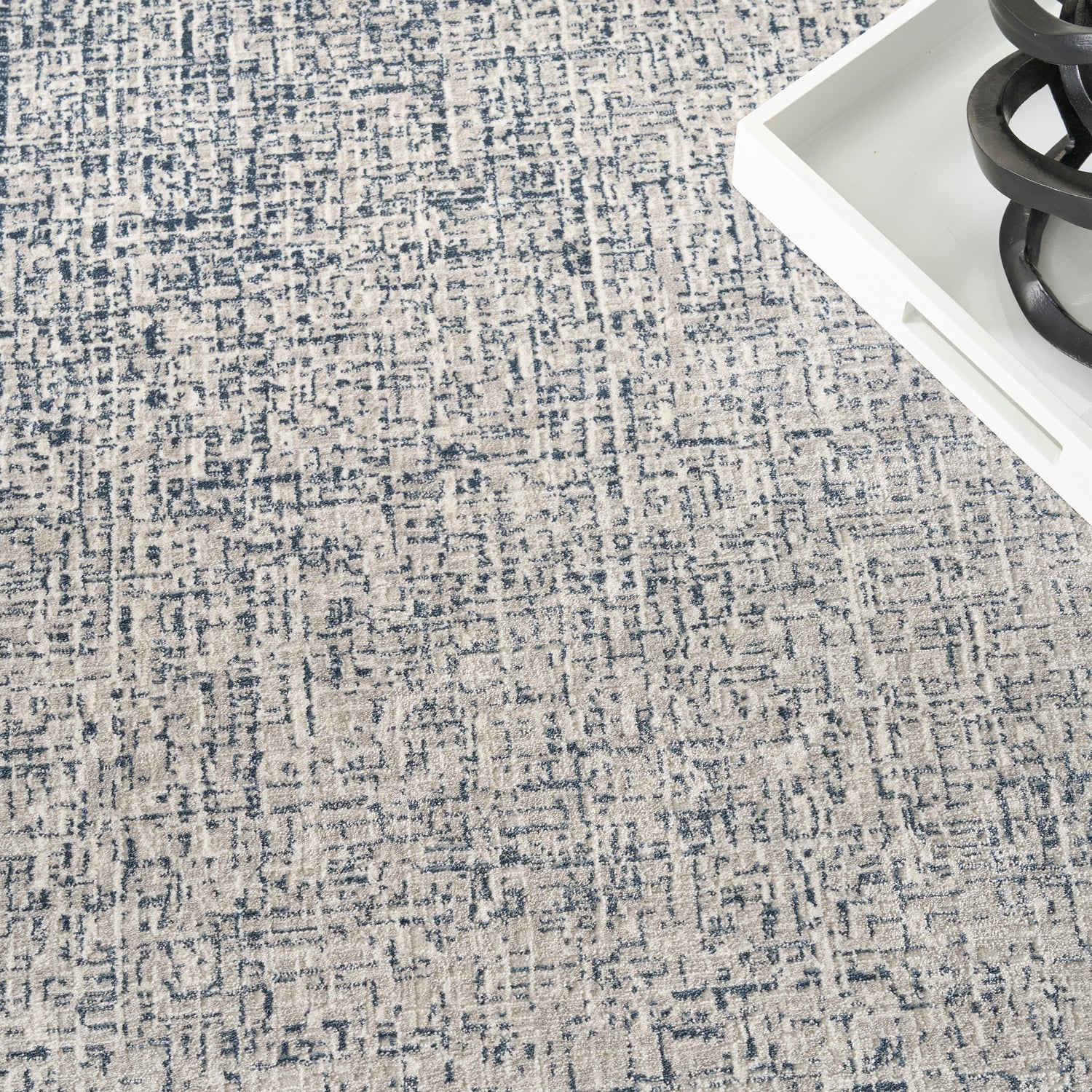 DKNY Grand Street GRN03 IVBLU Rug - Love-Rugs