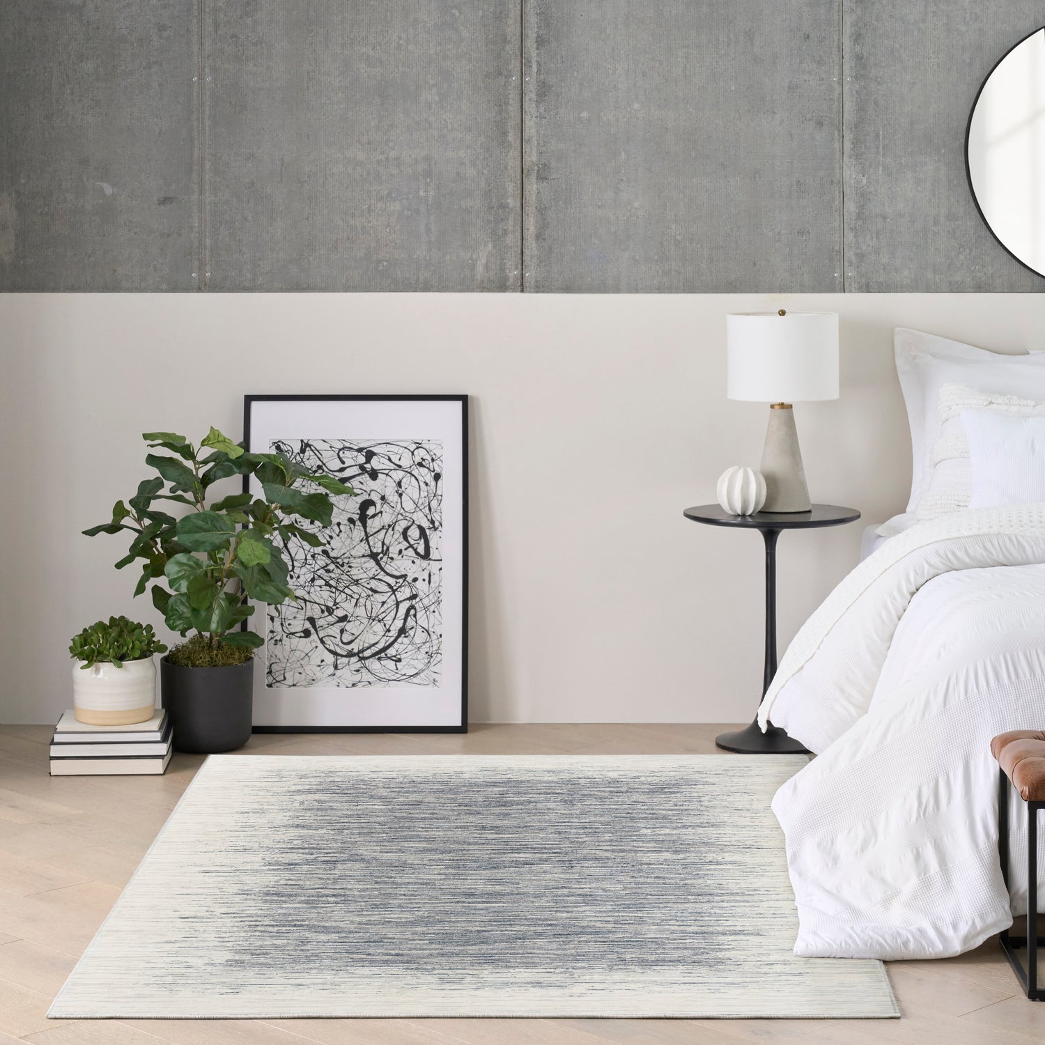 DKNY Grand Street GRN04 IVBLU Rug - Love-Rugs