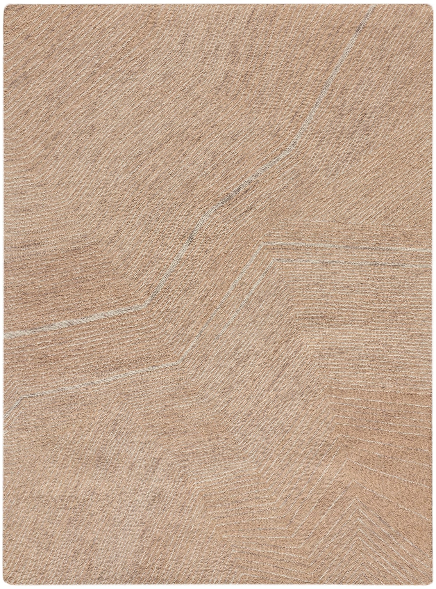 DKNY Pure Angles ANG01 Camel Rug - Love-Rugs