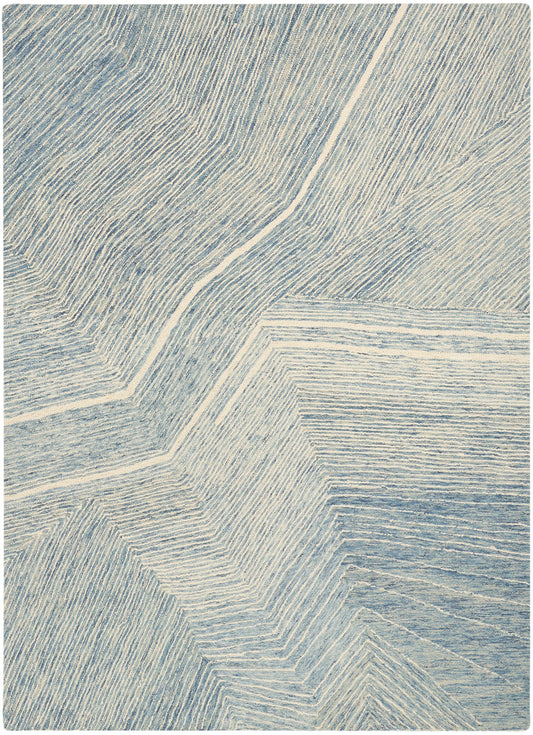 DKNY Pure Angles ANG01 IVBLU Rug - Love-Rugs