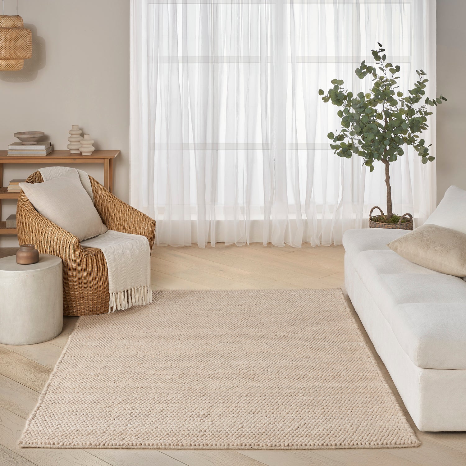 DKNY Pure Knots KNT01 Beige Rug - Love-Rugs