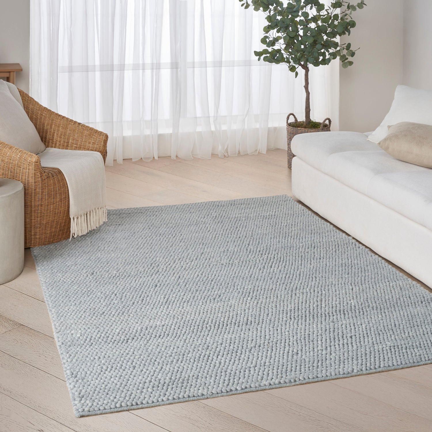 DKNY Pure Knots KNT01 DENIM Rug - Love-Rugs