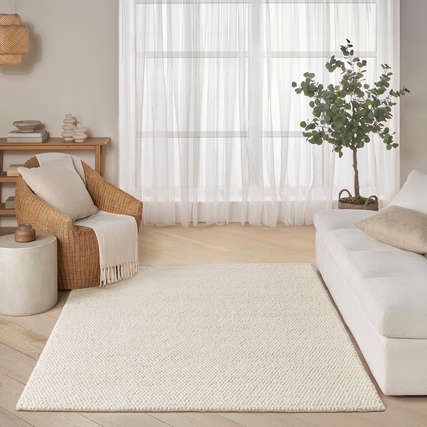 DKNY Pure Knots KNT01 Ivory Rug - Love-Rugs