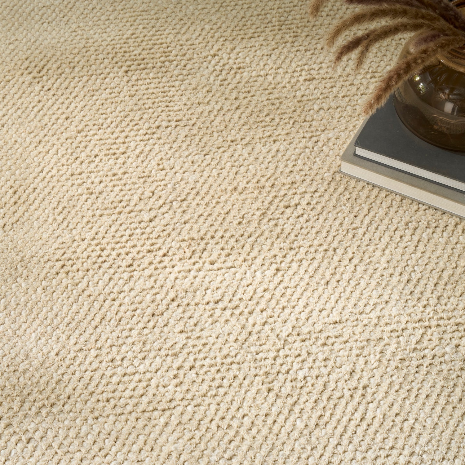 DKNY DKP12 Pure Rows ROW01 Ivory Beige Rug