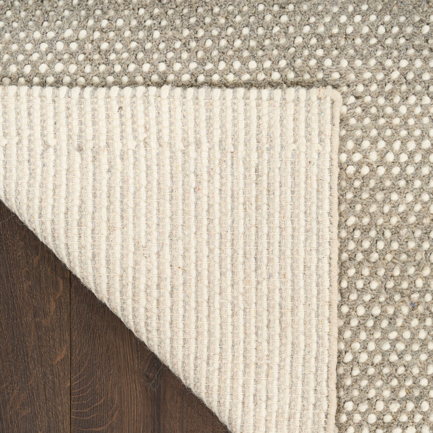 DKNY DKP12 Pure Rows ROW01 Ivory Grey Rug