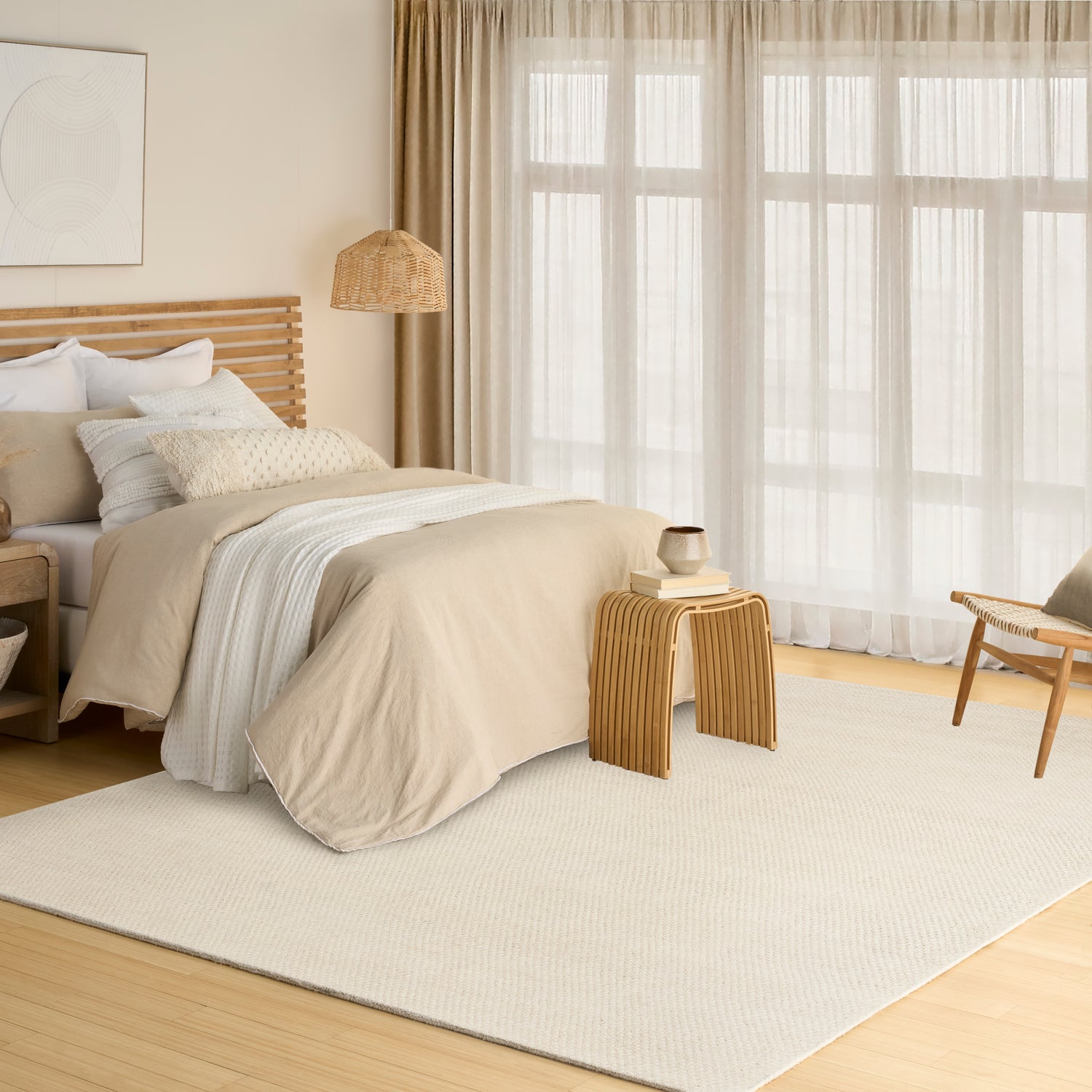 DKNY DKP12 Pure Rows ROW01 Ivory Rug