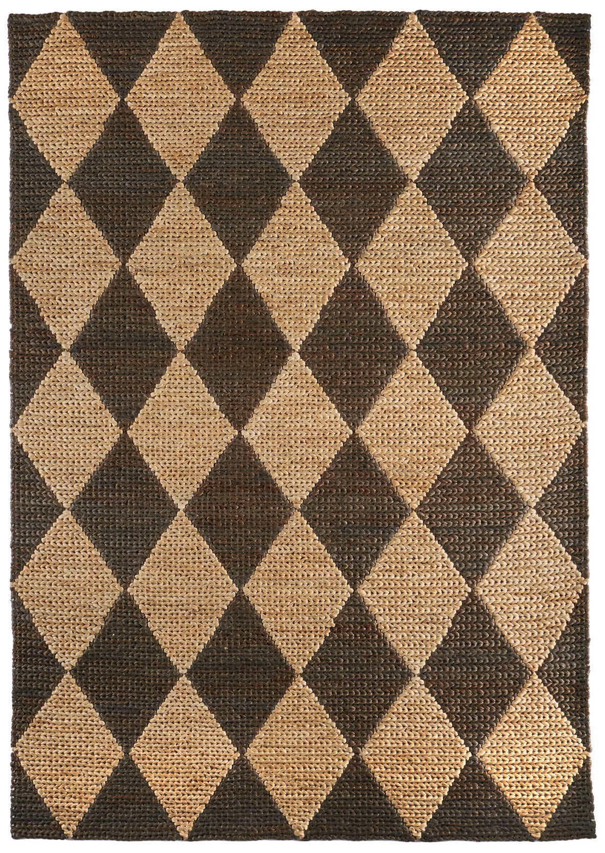 Origins Diamond Jute Natural Brown Rug