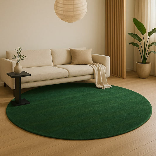 Elgin Green Round Rug