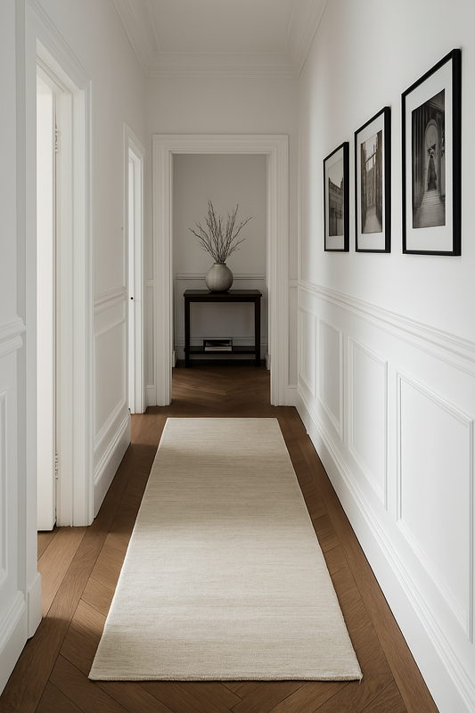 Elgin Beige Hall Runner Rug - Love-Rugs