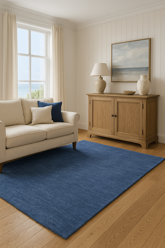 Elgin Midnight Chambray Blue Rug