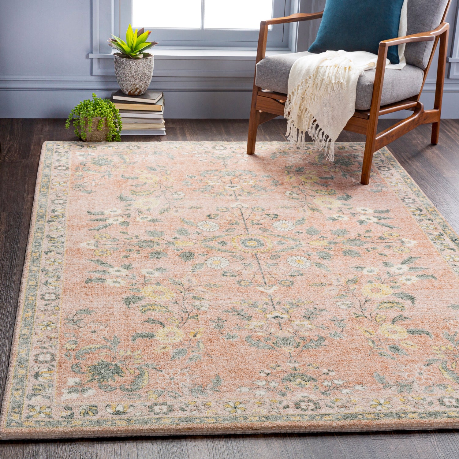 Erin Vintage Oriental Boho Butter ERN2308 Rug - Love-Rugs