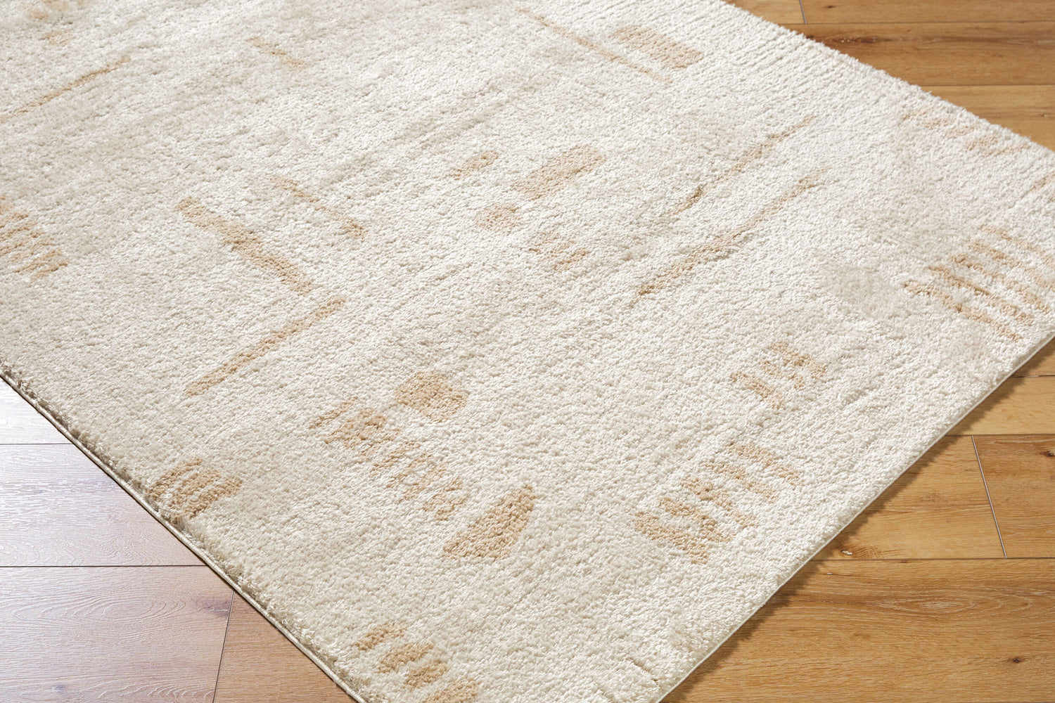 Fossay Shag Machine Washable Modern Shaggy Beige FSG2301 Rug - Love-Rugs