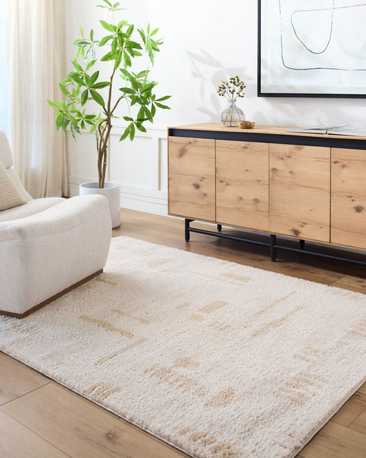 Fossay Shag Machine Washable Modern Shaggy Beige FSG2301 Rug - Love-Rugs alternate image