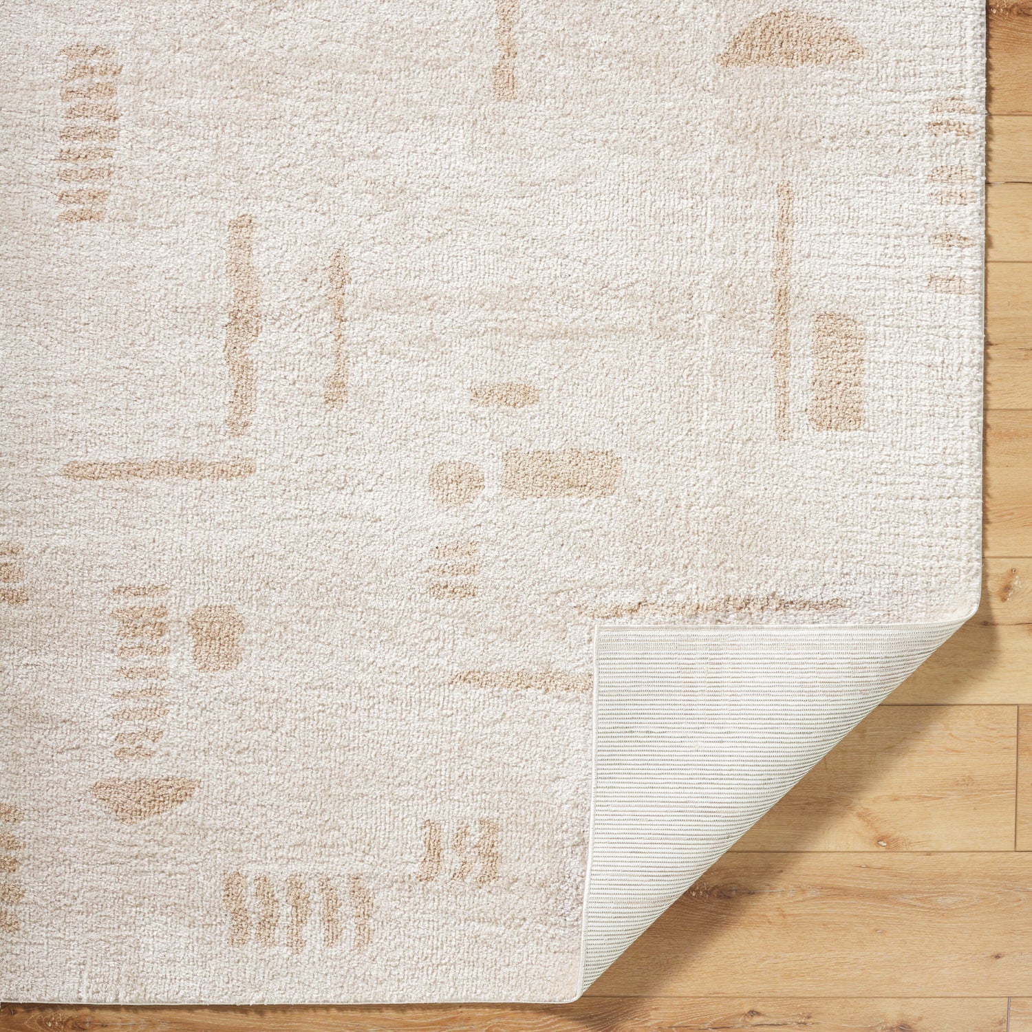 Fossay Shag Machine Washable Modern Shaggy Beige FSG2301 Rug - Love-Rugs