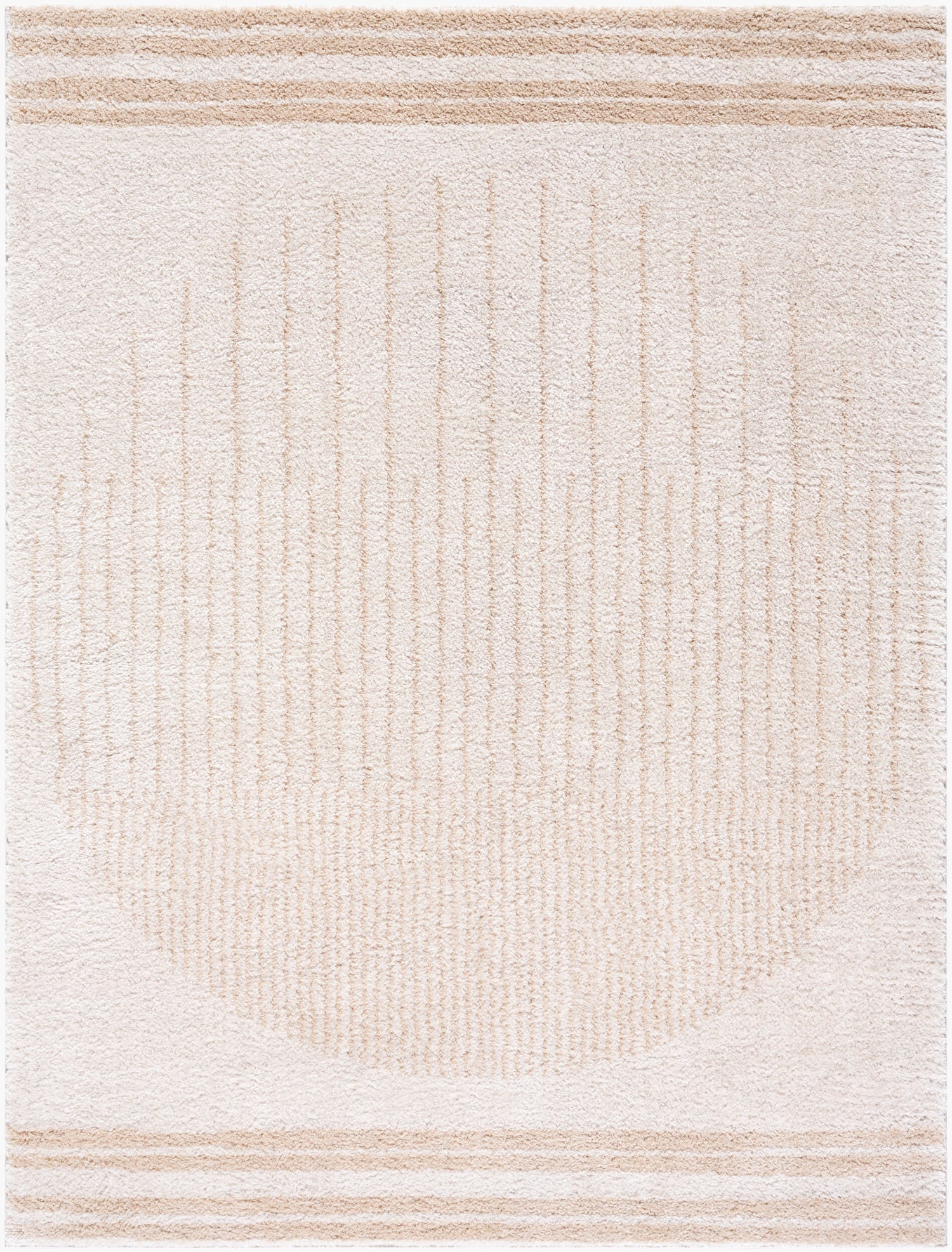 Fossay Shag Machine Washable Modern Shaggy Beige FSG2306 Rug - Love-Rugs