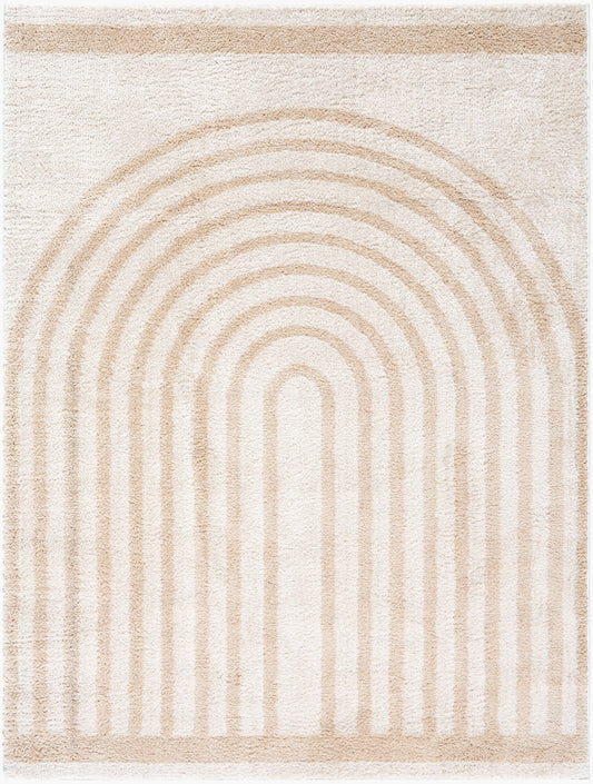 Fossay Shag Machine Washable Modern Shaggy Beige FSG2311 Rug - Love-Rugs