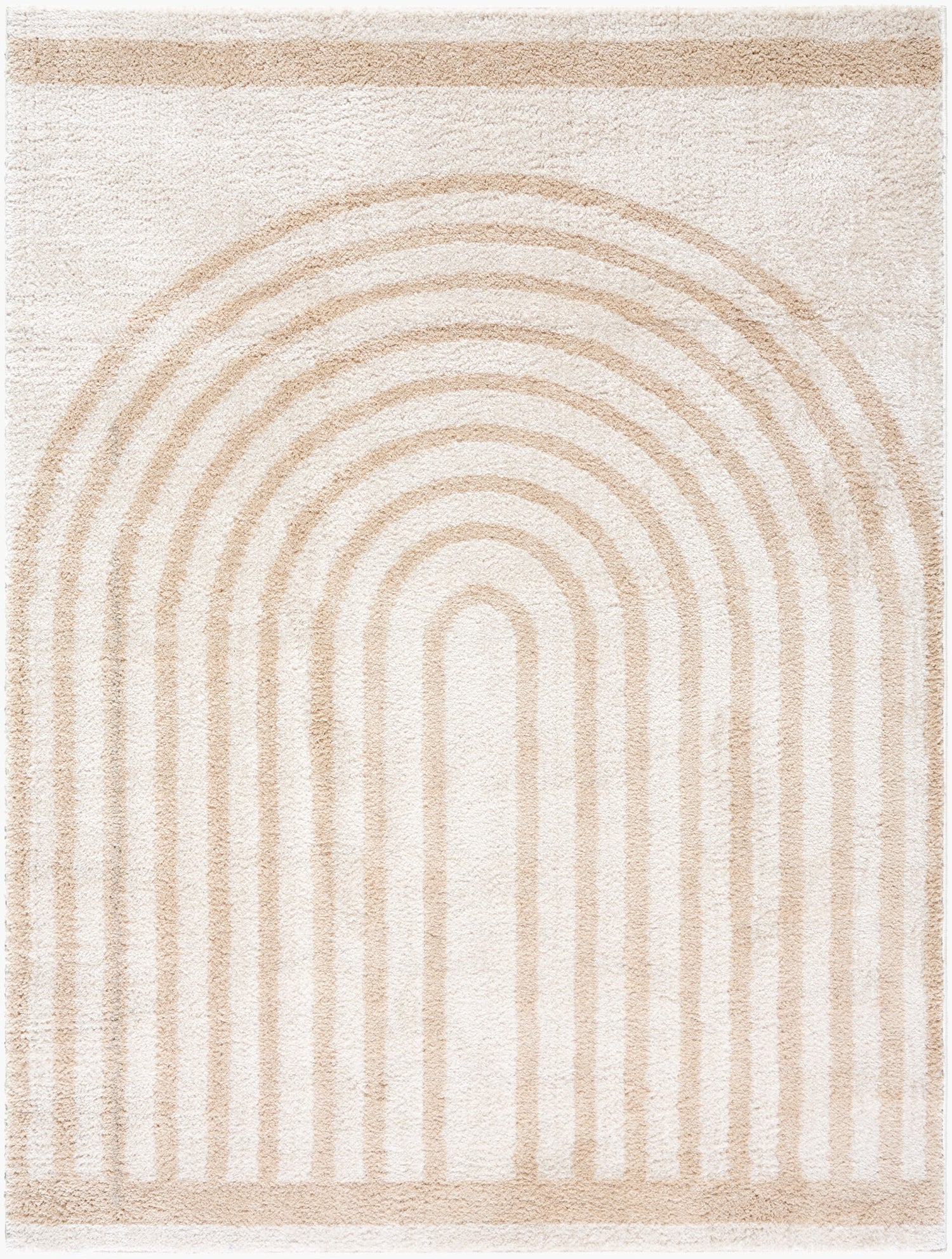 Fossay Shag Machine Washable Modern Shaggy Beige FSG2311 Rug - Love-Rugs