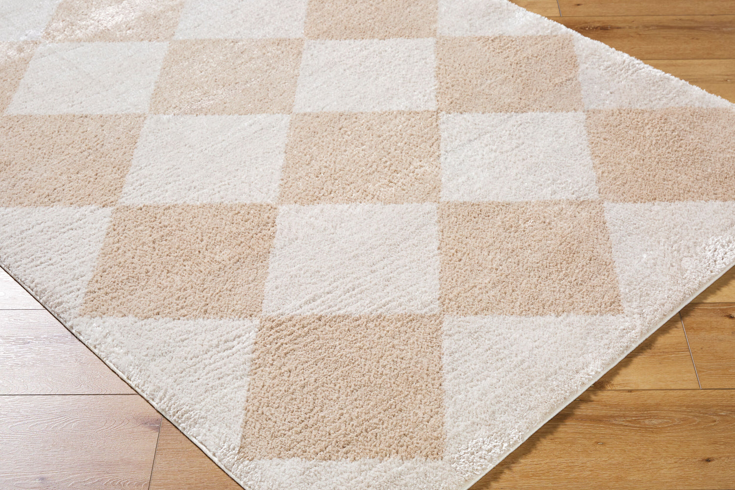 Fossay Shag Machine Washable Modern Shaggy Beige FSG2324 Rug - Love-Rugs