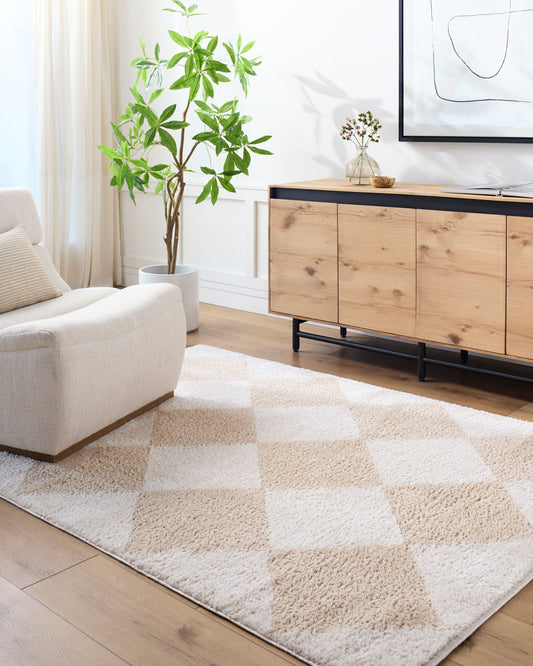 Fossay Shag Machine Washable Modern Shaggy Beige FSG2324 Rug - Love-Rugs alternate image
